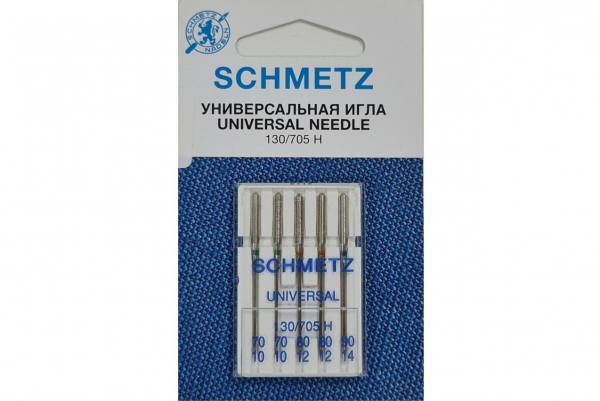 Иглы Schmetz универсальные (70x2, 80x2, 90x1), 5 шт в Далматово