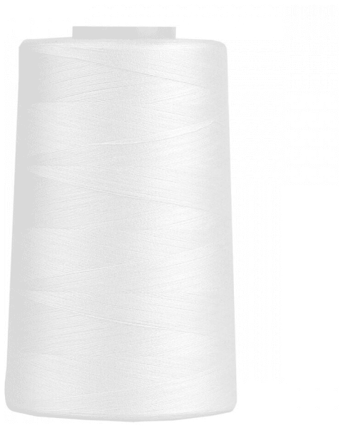 Нитки Sewing Thread 40/2 5000 ярд. цвет - белый 100% п/э в Далматово