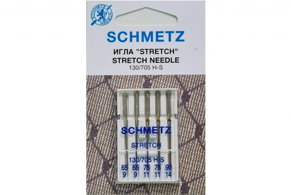 Иглы Schmetz стрейч combi (65x2, 75x2, 90x1), 5 шт в Далматово